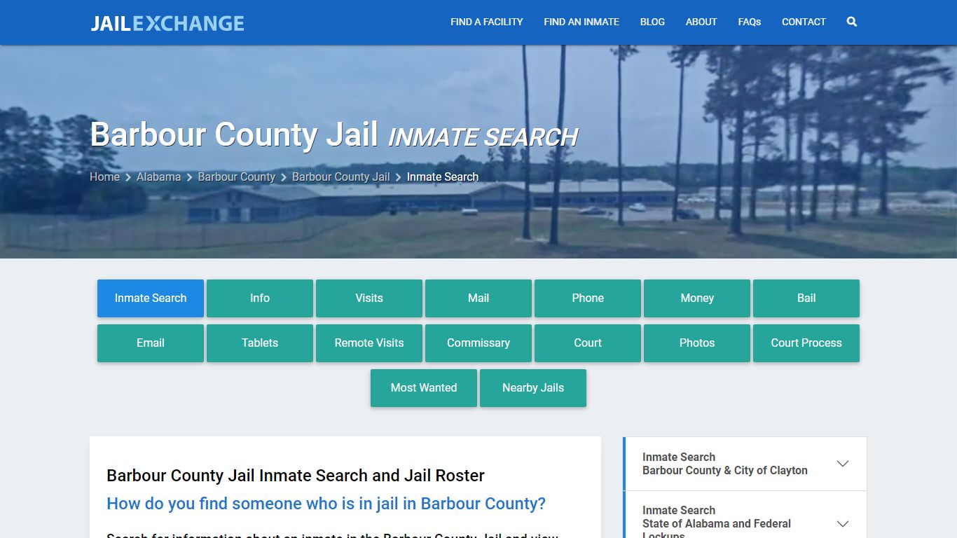 Inmate Search: Roster & Mugshots - Barbour County Jail, AL