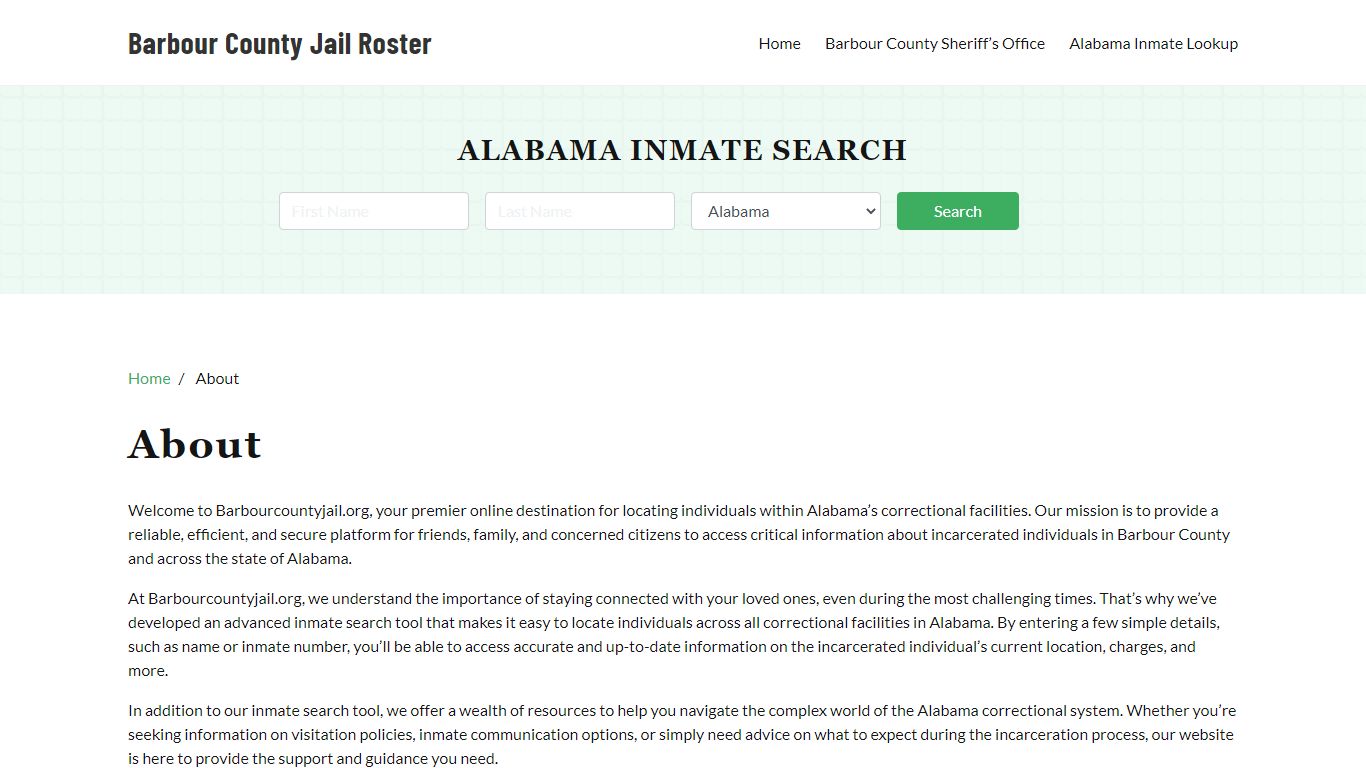 Alabama Inmate Search